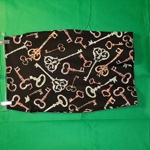 Lularoe key printed Cassie skirt size XS